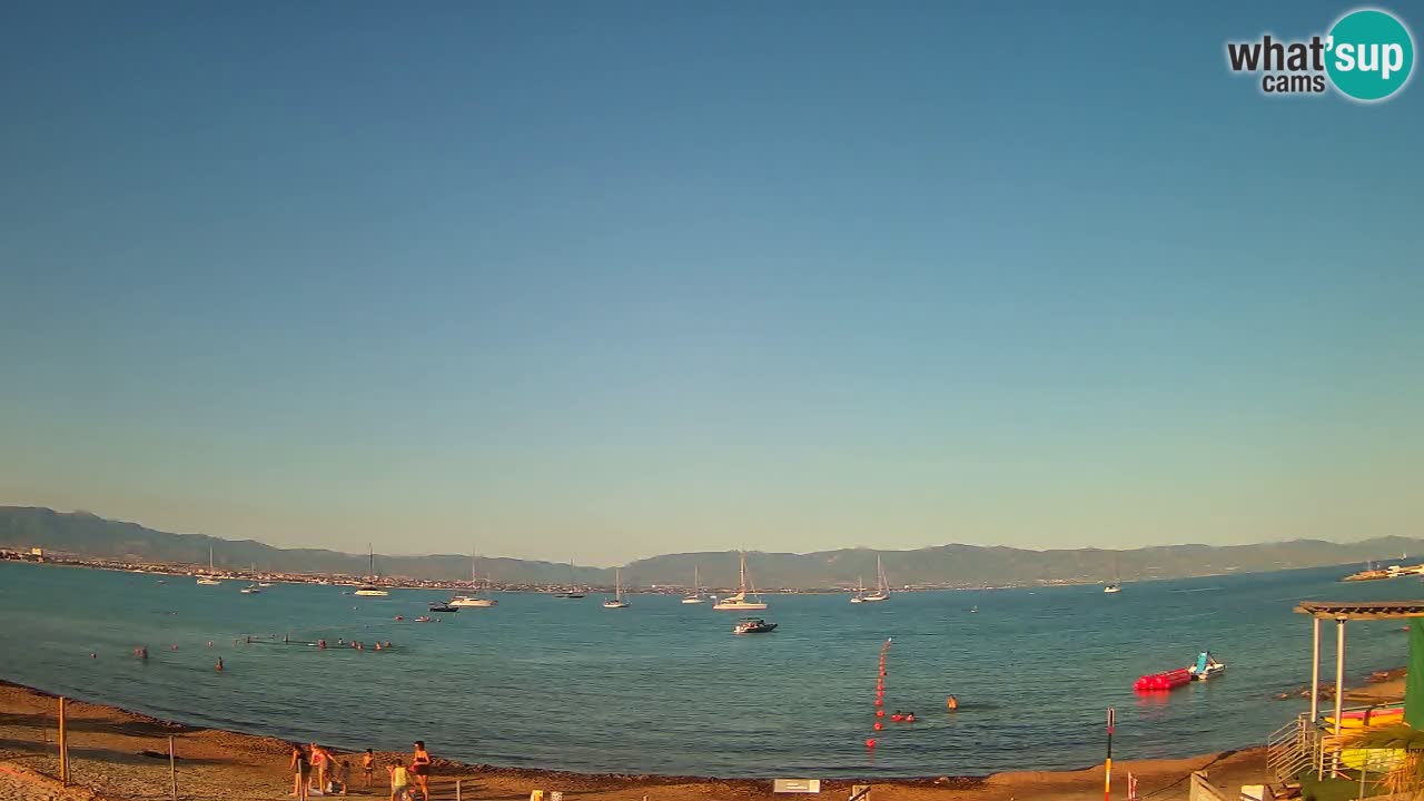 Webcam Cagliari Windsurf Club – Liveblick vom Poetto Strand