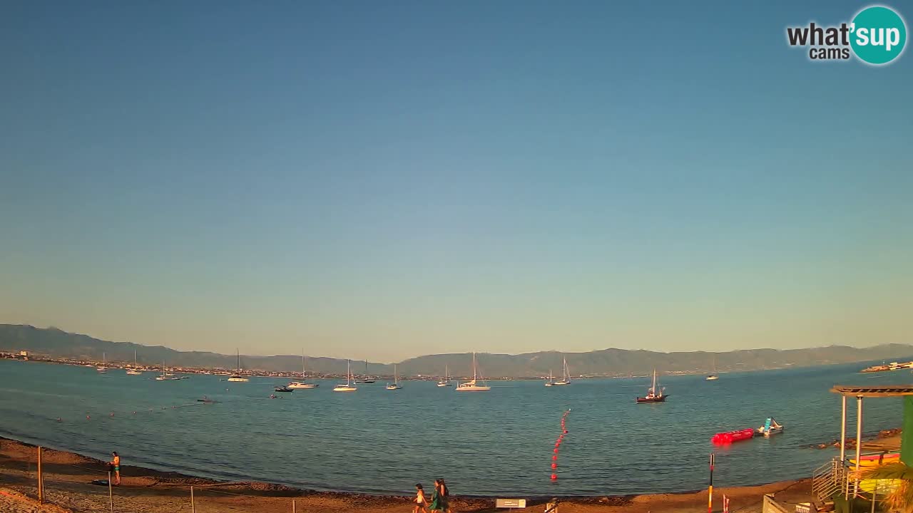 Webcam Cagliari Windsurf Club – Liveblick vom Poetto Strand