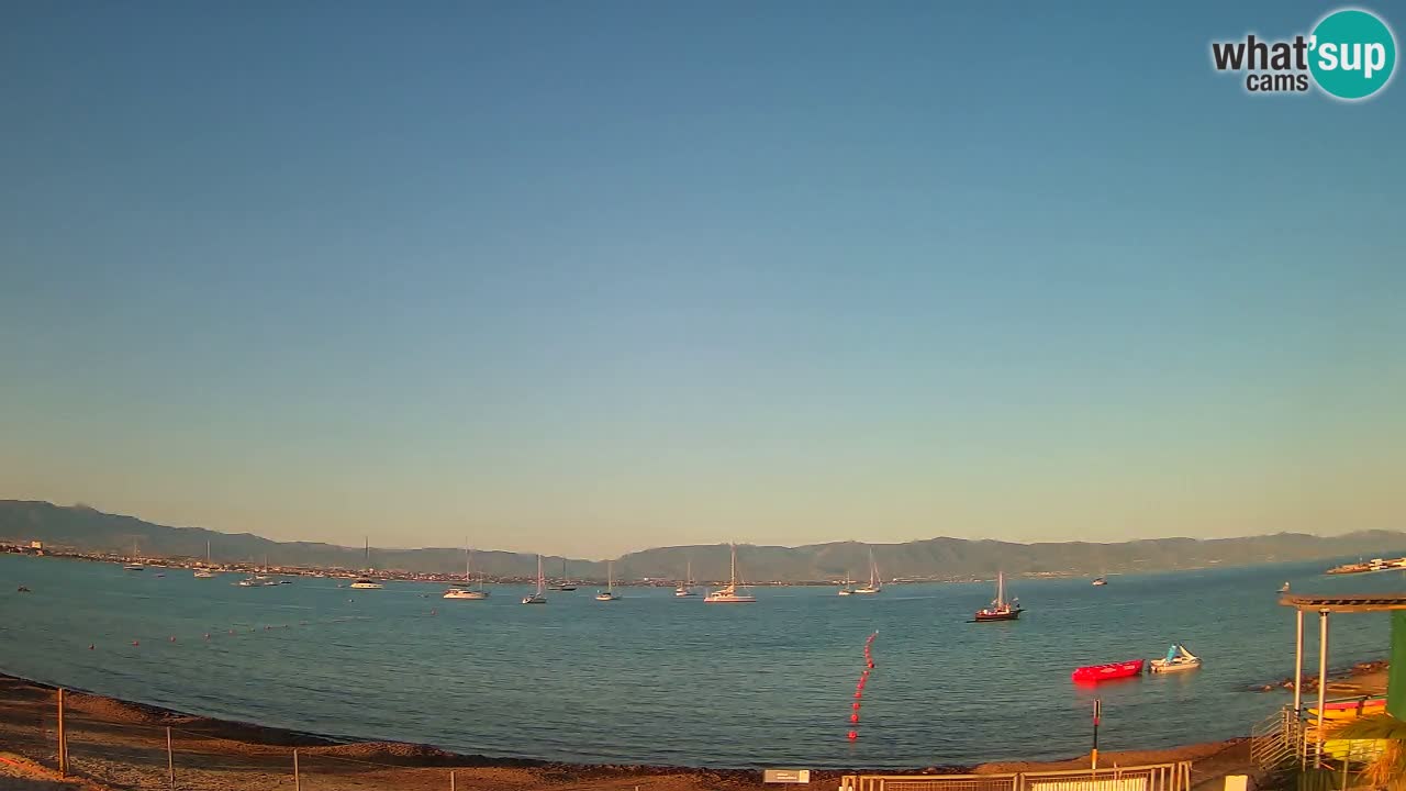 Webcam Cagliari Windsurf Club – Plage du Poetto en direct