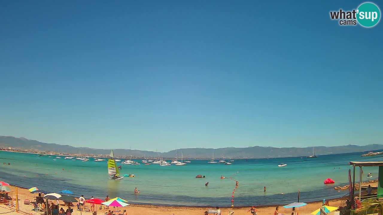 Webcam Cagliari Windsurf Club – Liveblick vom Poetto Strand