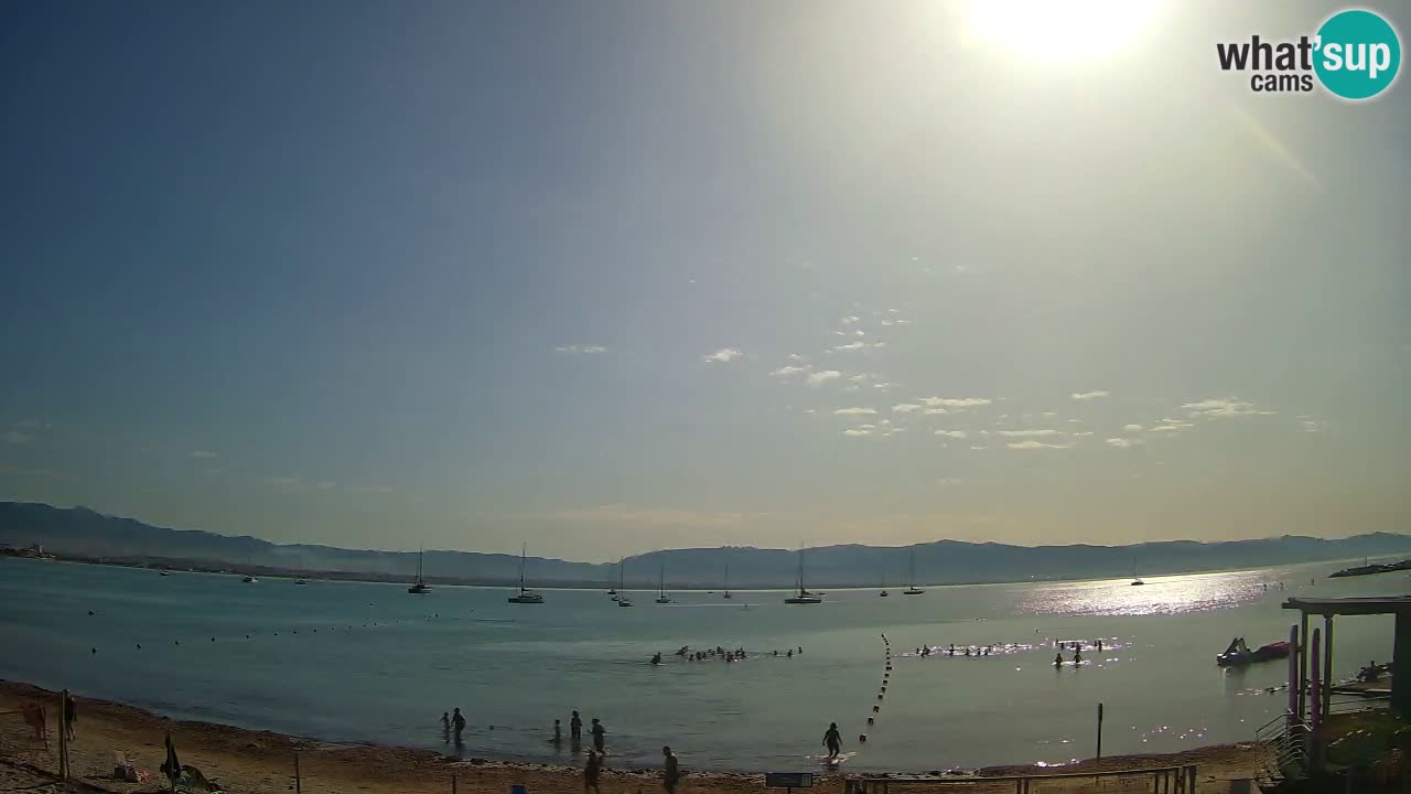 Webcam Cagliari Windsurf Club – Playa del Poetto en directo