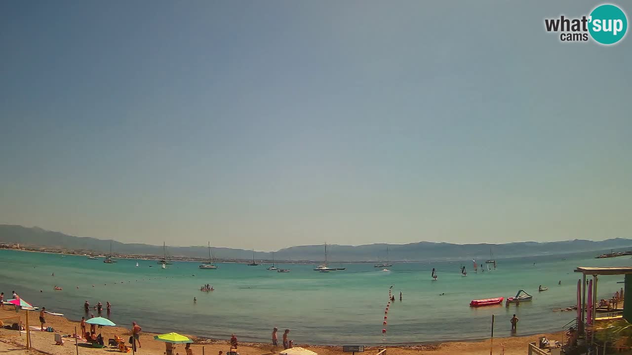 Webcam Cagliari Windsurf Club – Playa del Poetto en directo