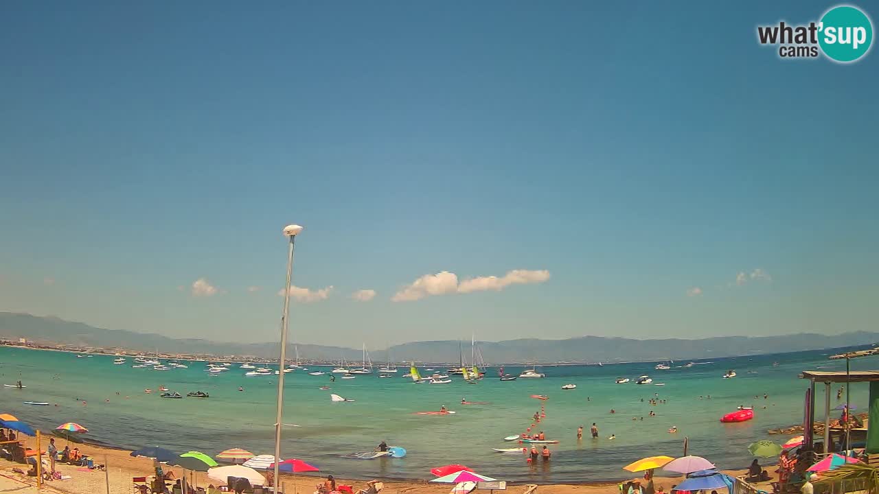 Webcam Cagliari Windsurf Club – Liveblick vom Poetto Strand