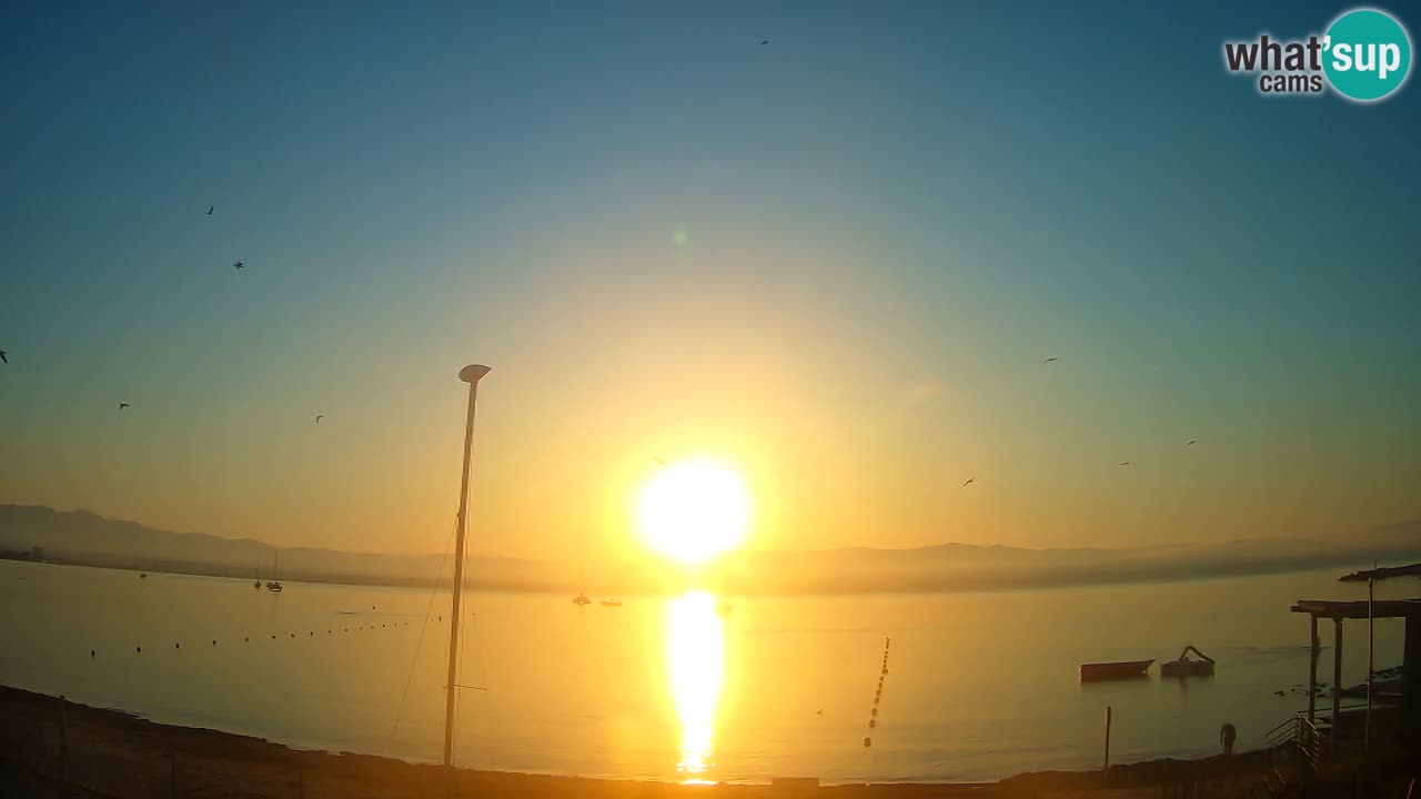 Webcam Cagliari Windsurf Club – Playa del Poetto en directo