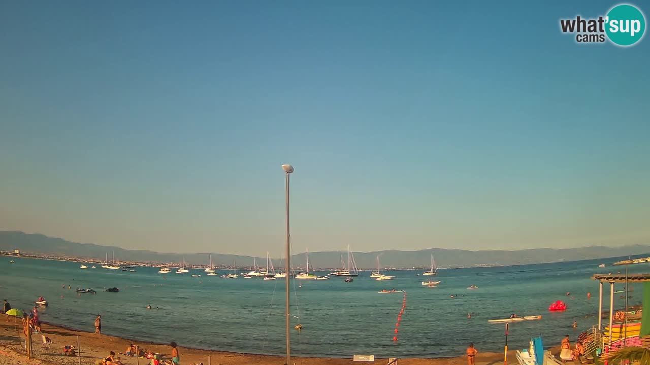 Webcam Cagliari Windsurf Club – Spiaggia del Poetto in diretta
