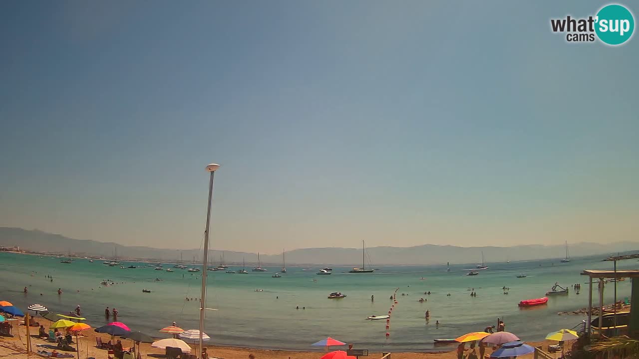 Web kamera Cagliari Windsurf Club – Poetto plaža uživo