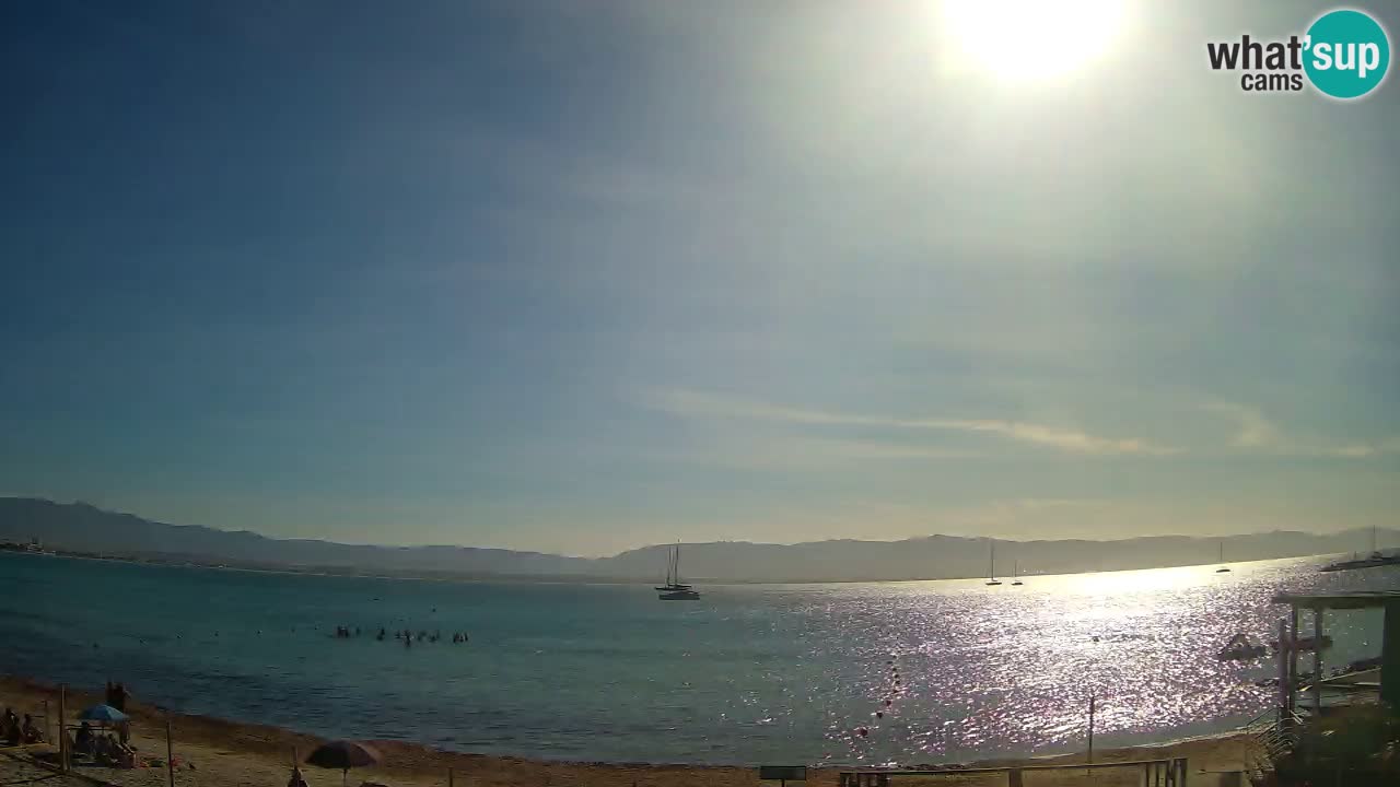 Webcam Cagliari Windsurf Club – Playa del Poetto en directo