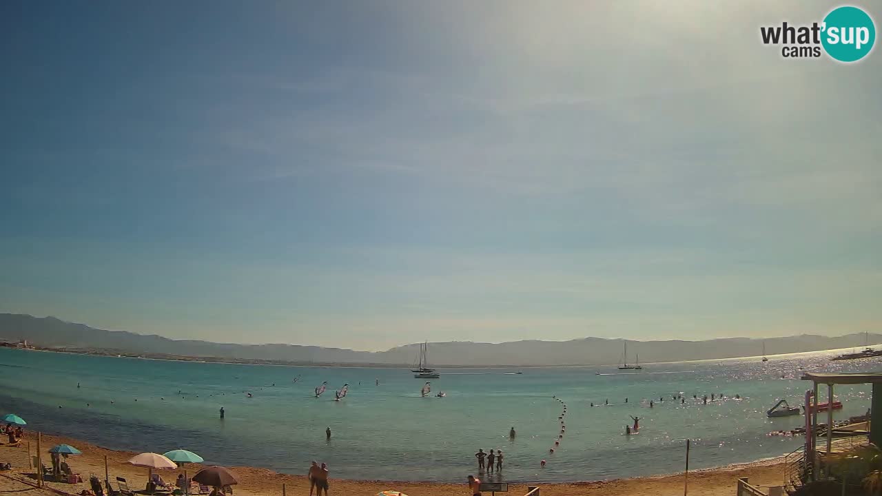 Webcam Cagliari Windsurf Club – Plage du Poetto en direct