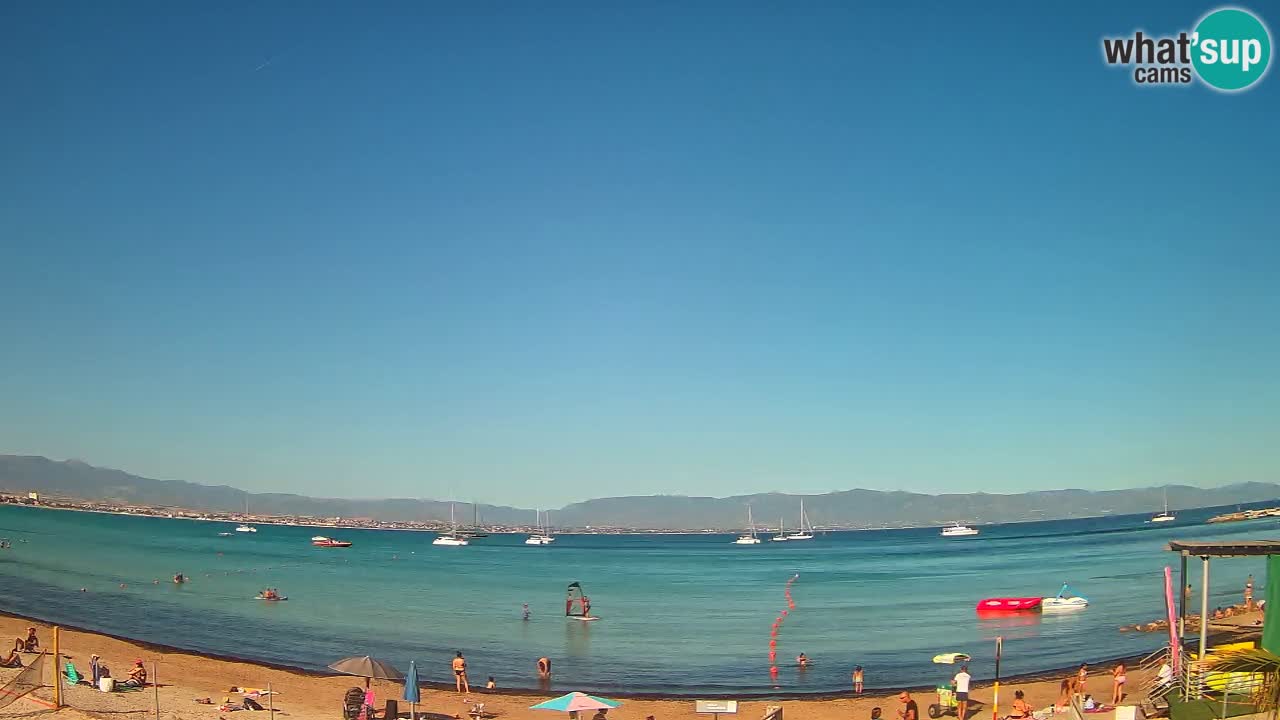 Webcam Cagliari Windsurf Club – Liveblick vom Poetto Strand