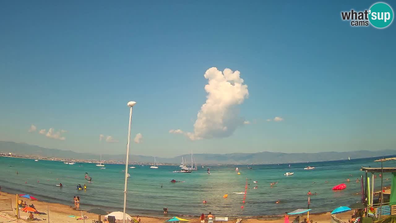 Webcam Cagliari Windsurf Club – Spiaggia del Poetto in diretta
