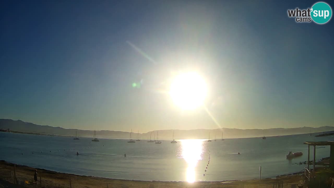Webcam Cagliari Windsurf Club – Spiaggia del Poetto in diretta