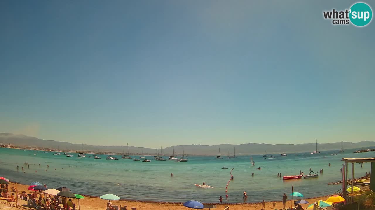 Web kamera Cagliari Windsurf Club – Poetto plaža uživo