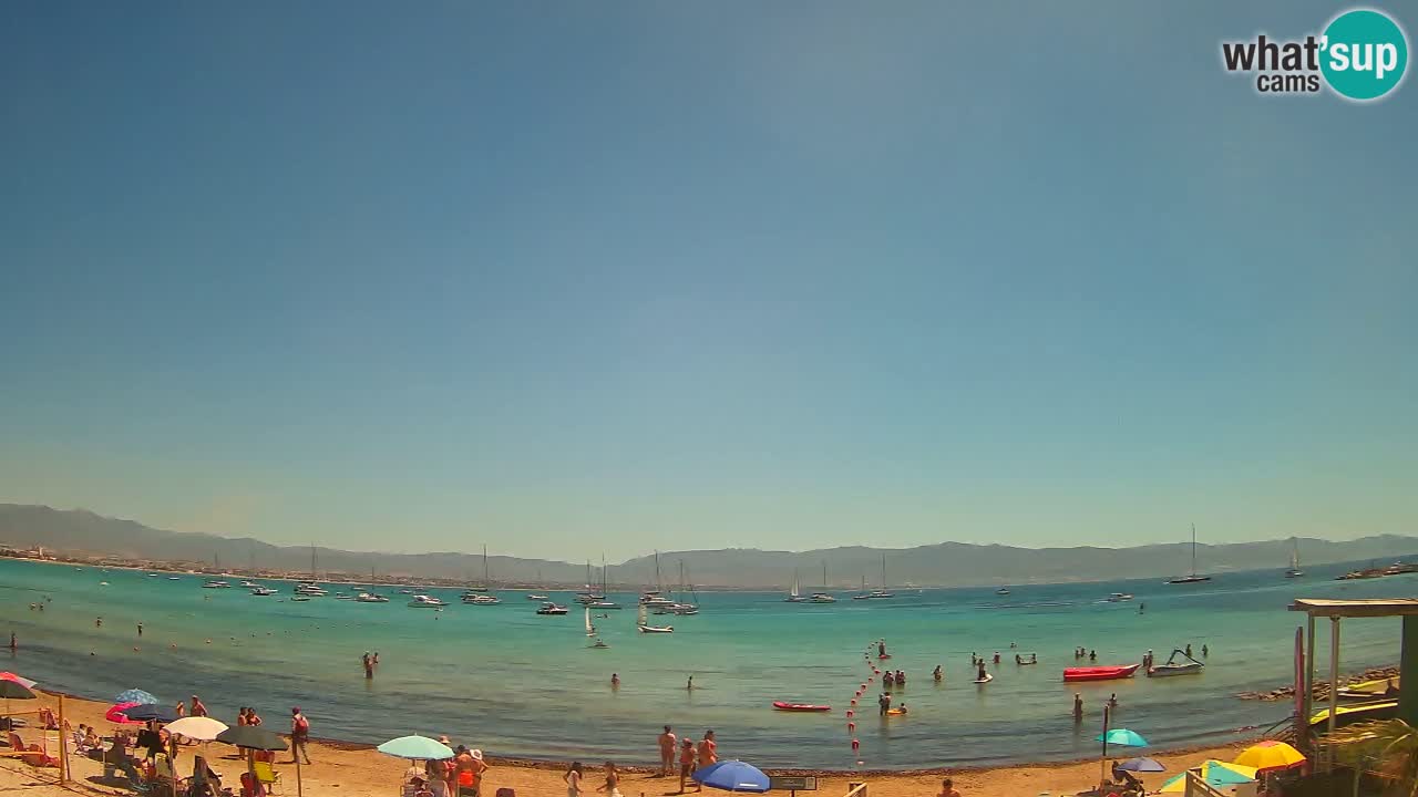 Webcam Cagliari Windsurf Club – Playa del Poetto en directo
