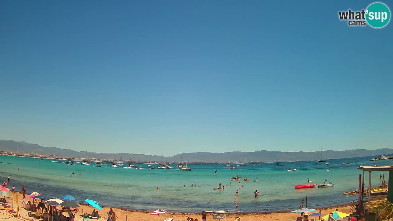 Webcam Cagliari Windsurf Club – Playa del Poetto en directo