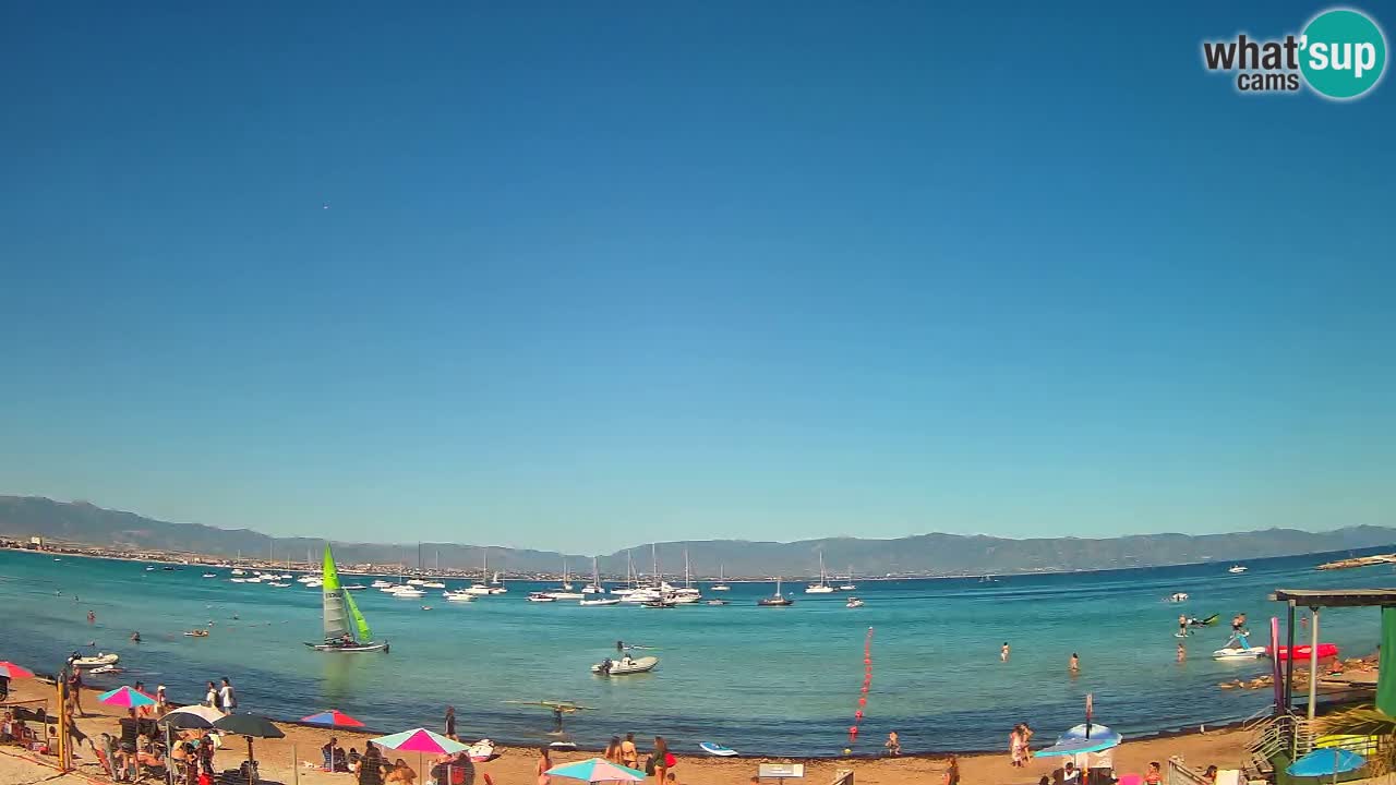 Webcam Cagliari Windsurf Club – Liveblick vom Poetto Strand