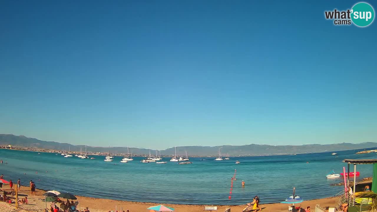 Webcam Cagliari Windsurf Club – Playa del Poetto en directo