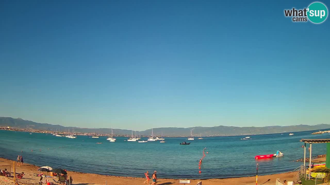 Webcam Cagliari Windsurf Club – Plage du Poetto en direct