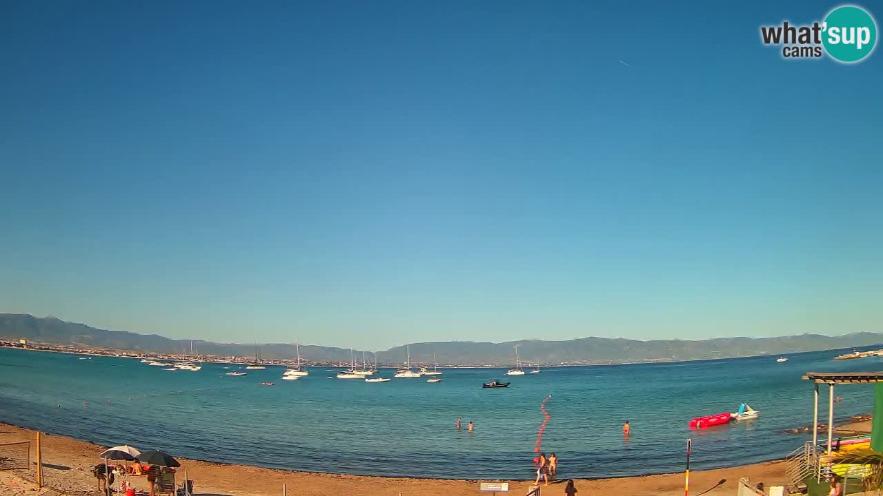 Webcam Cagliari Windsurf Club – Spiaggia del Poetto in diretta