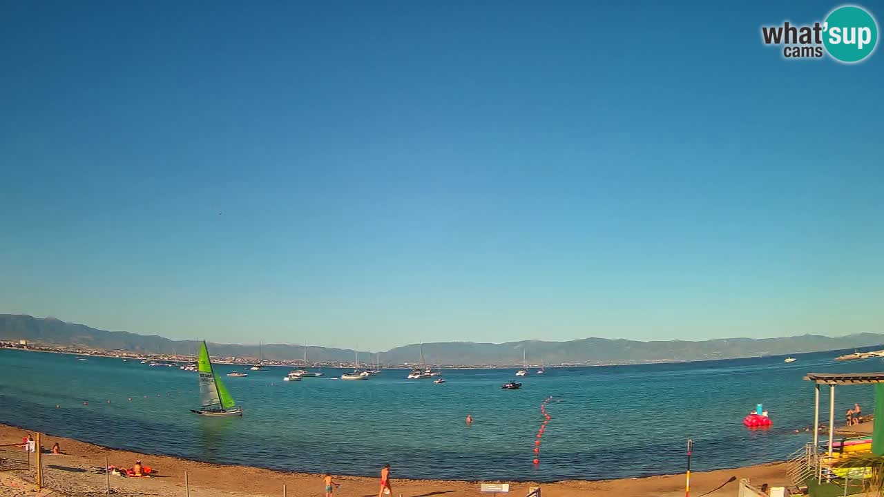 Webcam Cagliari Windsurf Club – Spiaggia del Poetto in diretta