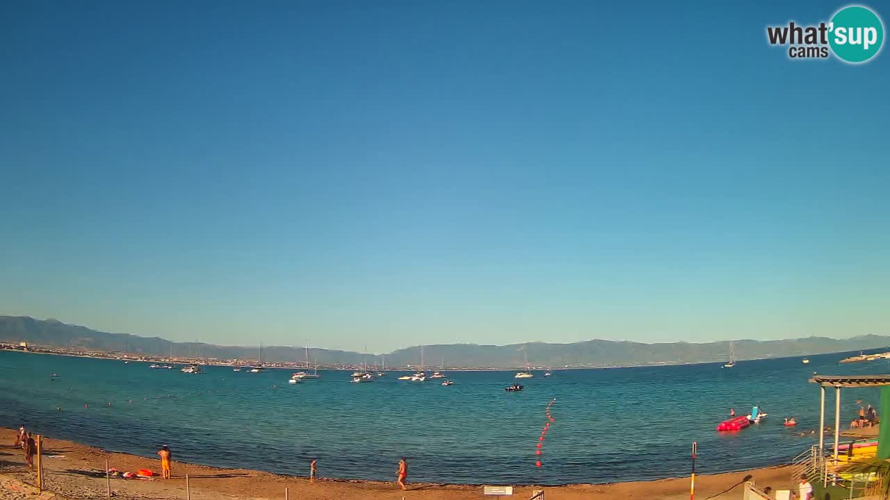 Webcam Cagliari Windsurf Club – Liveblick vom Poetto Strand