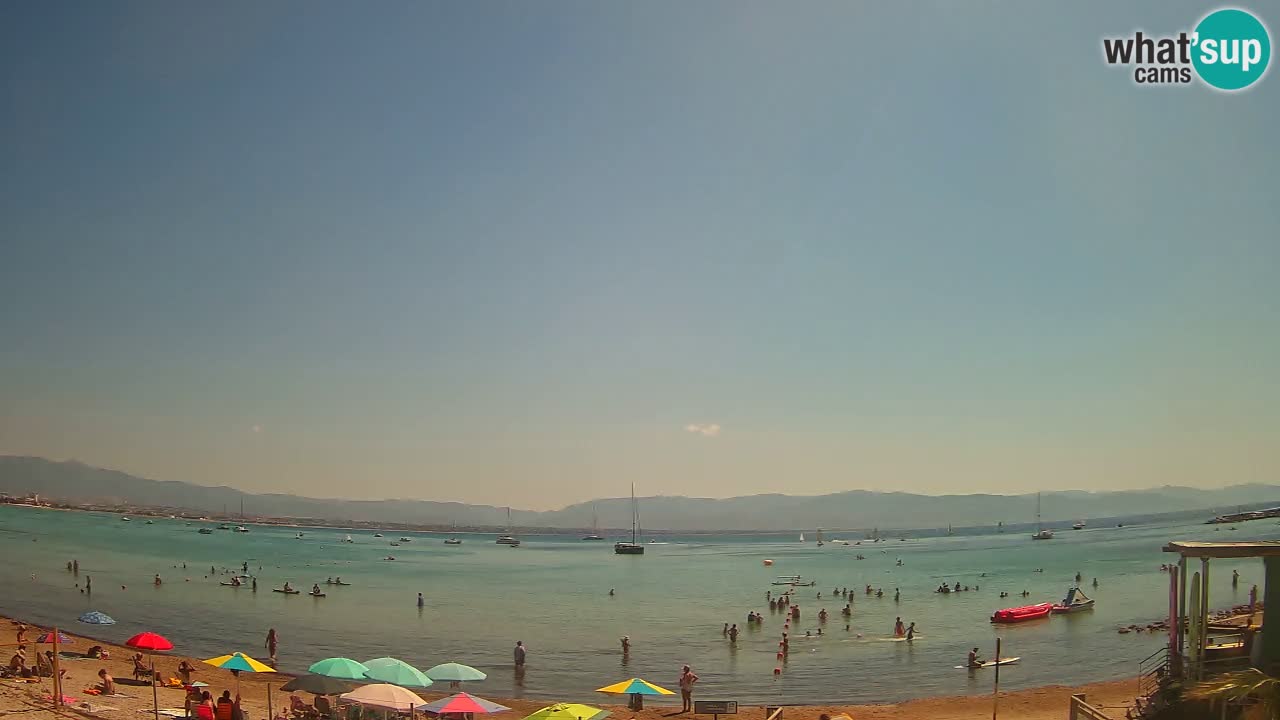 Webcam Cagliari Windsurf Club – Spiaggia del Poetto in diretta