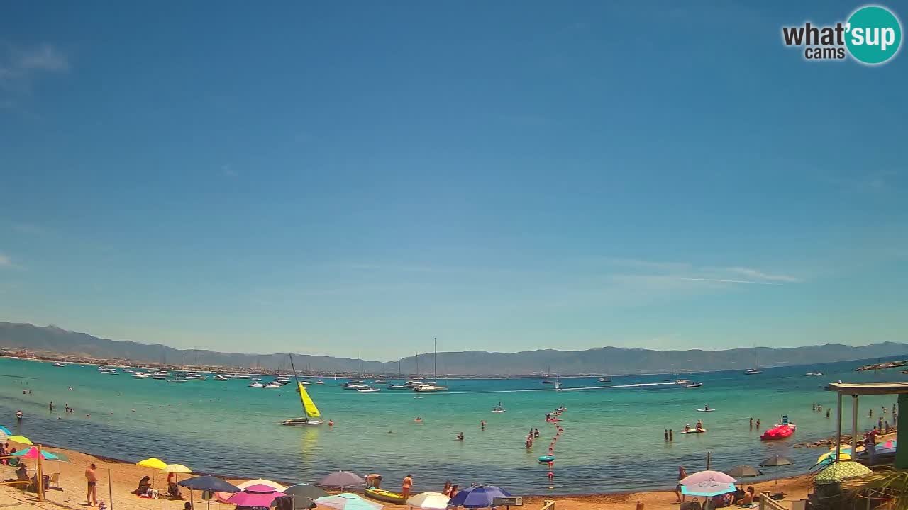 Webcam Cagliari Windsurf Club – Liveblick vom Poetto Strand