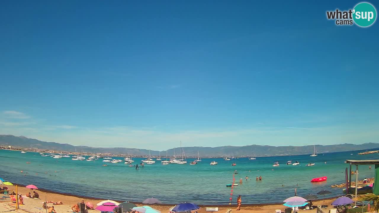 Webcam Cagliari Windsurf Club – Plage du Poetto en direct