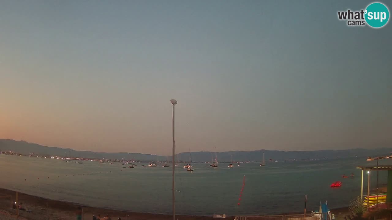 Web kamera Cagliari Windsurf Club – Poetto plaža uživo
