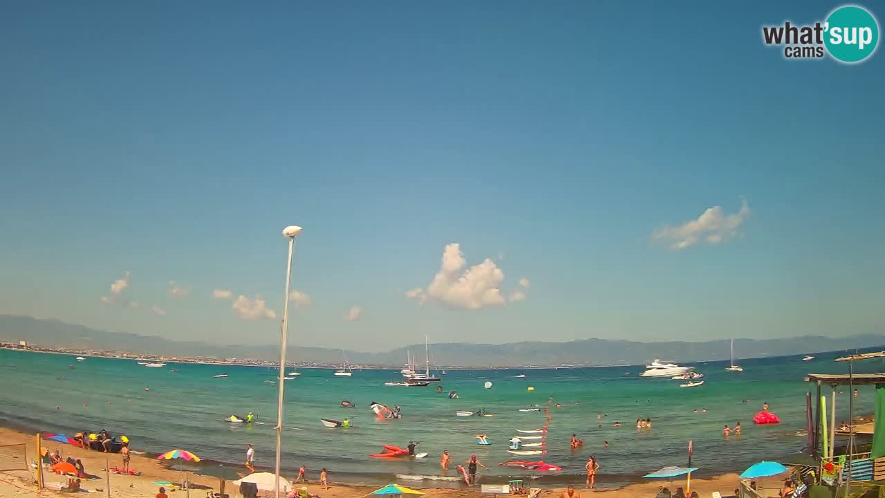 Web kamera Cagliari Windsurf Club – Poetto plaža uživo