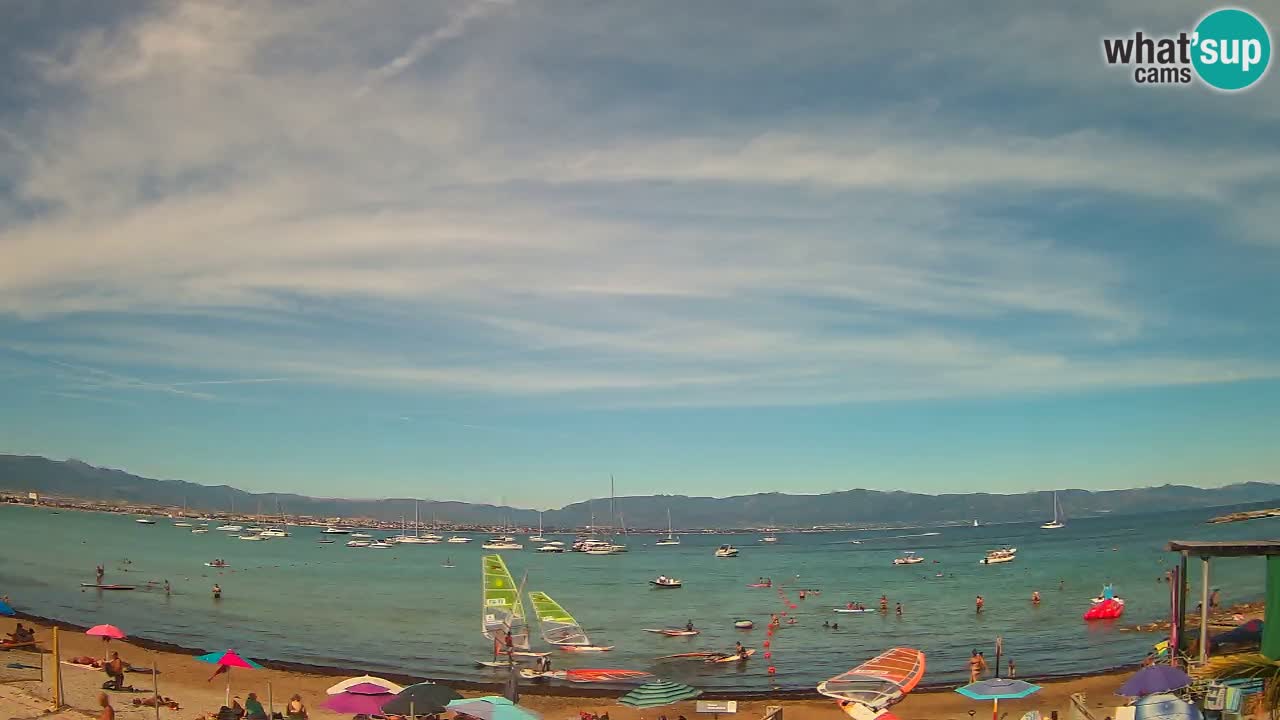 Webcam Cagliari Windsurf Club – Plage du Poetto en direct