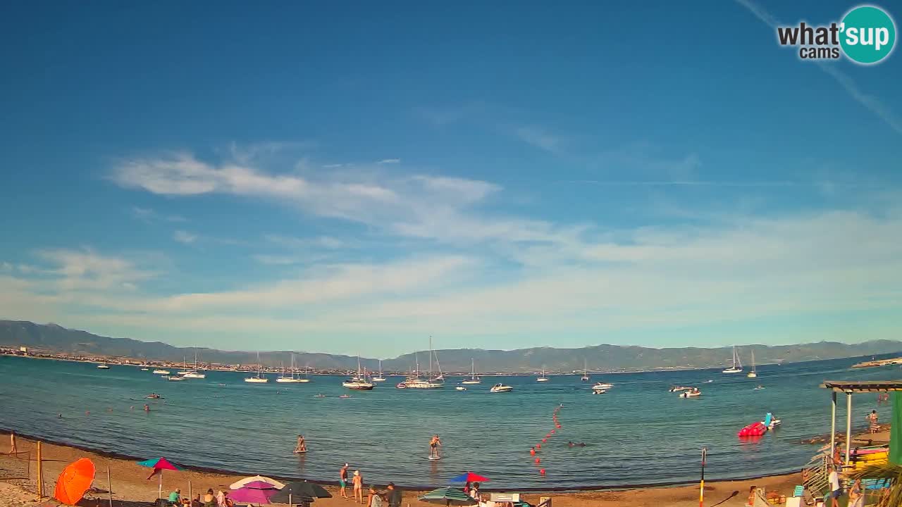 Webcam Cagliari Windsurf Club – Plage du Poetto en direct