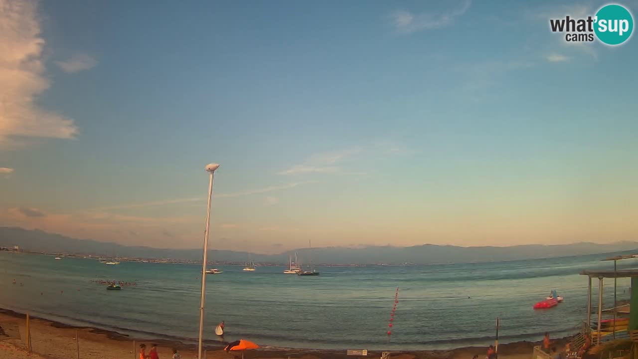 Webcam Cagliari Windsurf Club – Plage du Poetto en direct