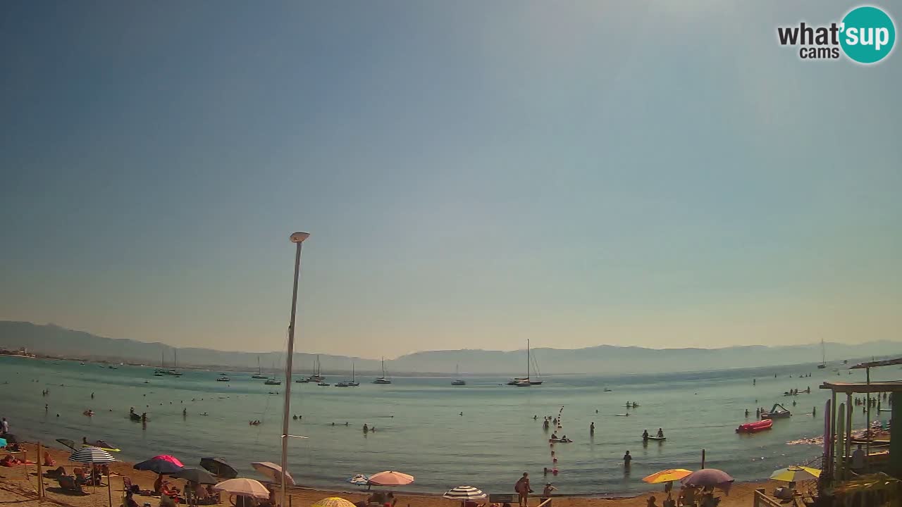 Web kamera Cagliari Windsurf Club – Poetto plaža uživo
