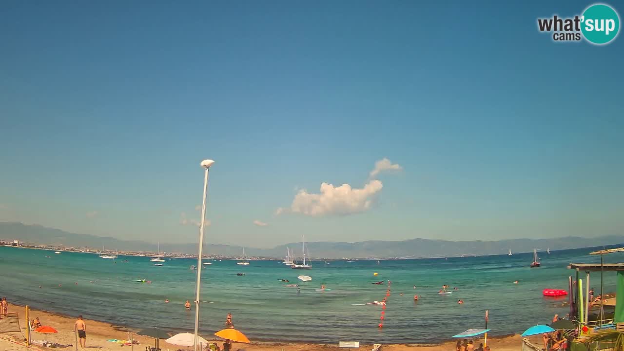 Webcam Cagliari Windsurf Club – Spiaggia del Poetto in diretta