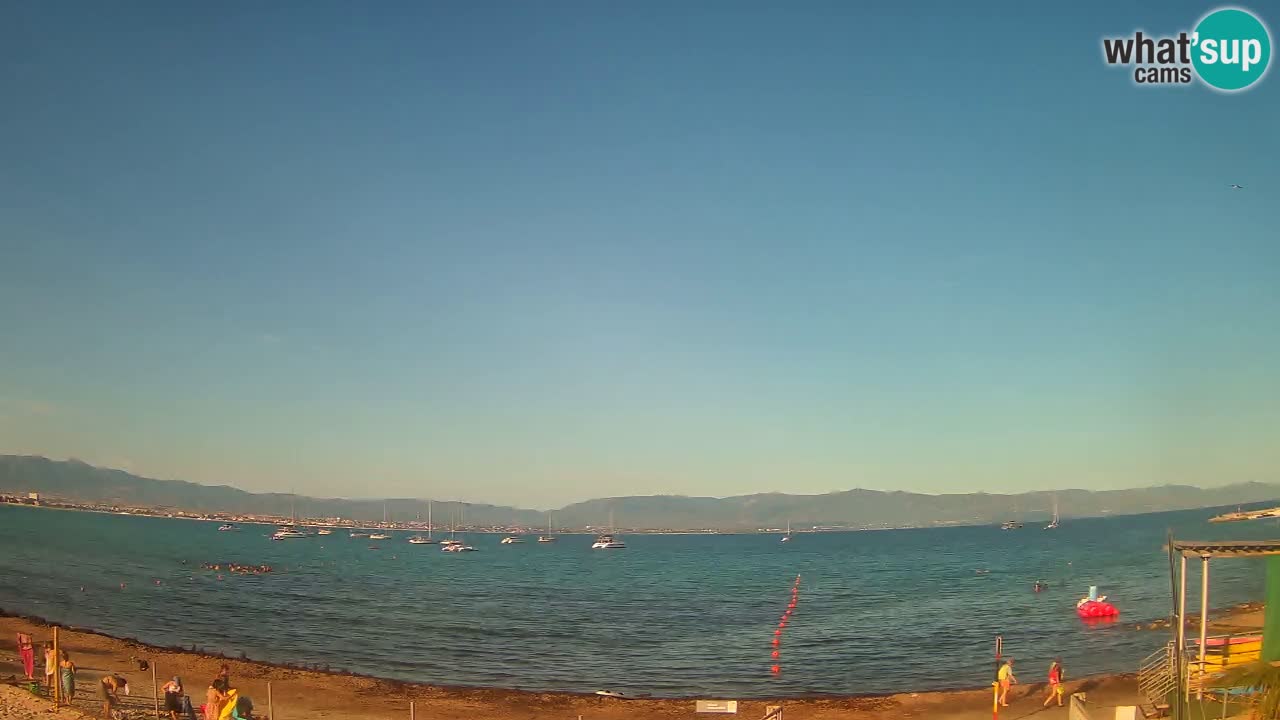 Webcam Cagliari Windsurf Club – Plage du Poetto en direct