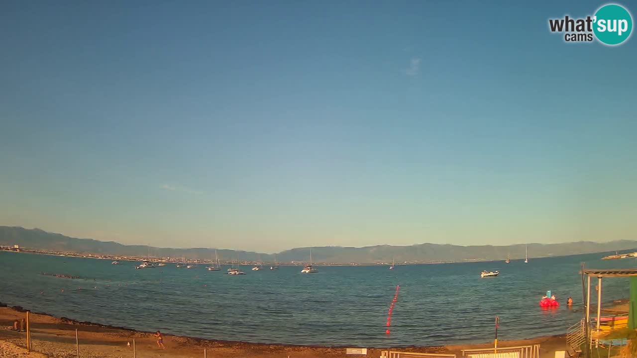 Webcam Cagliari Windsurf Club – Spiaggia del Poetto in diretta