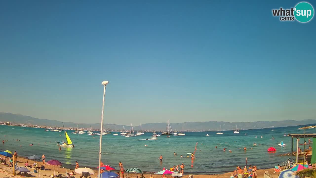 Webcam Cagliari Windsurf Club – Spiaggia del Poetto in diretta