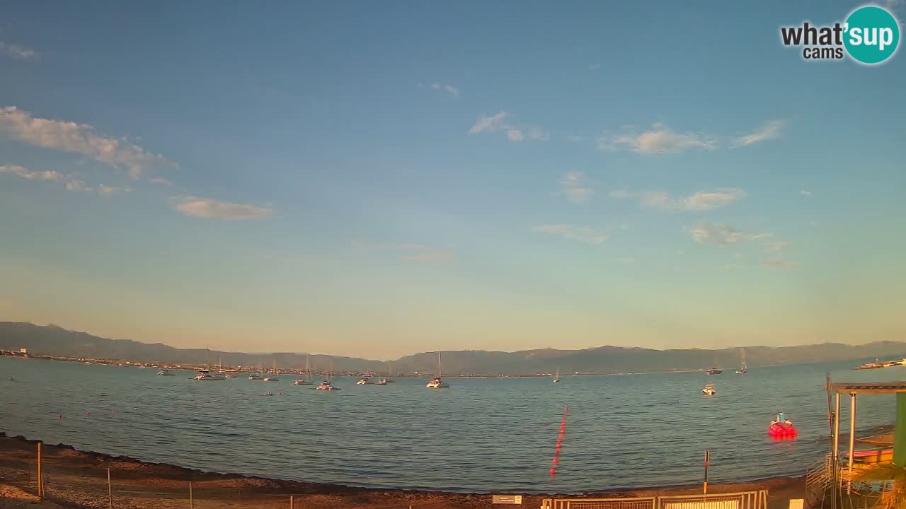Web kamera Cagliari Windsurf Club – Poetto plaža uživo