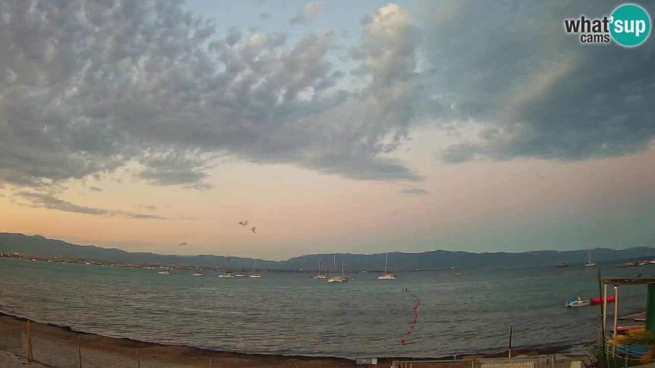 Webcam Cagliari Windsurf Club – Spiaggia del Poetto in diretta