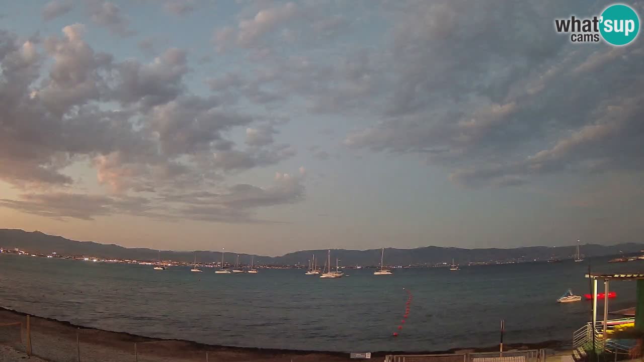 Web kamera Cagliari Windsurf Club – Poetto plaža uživo