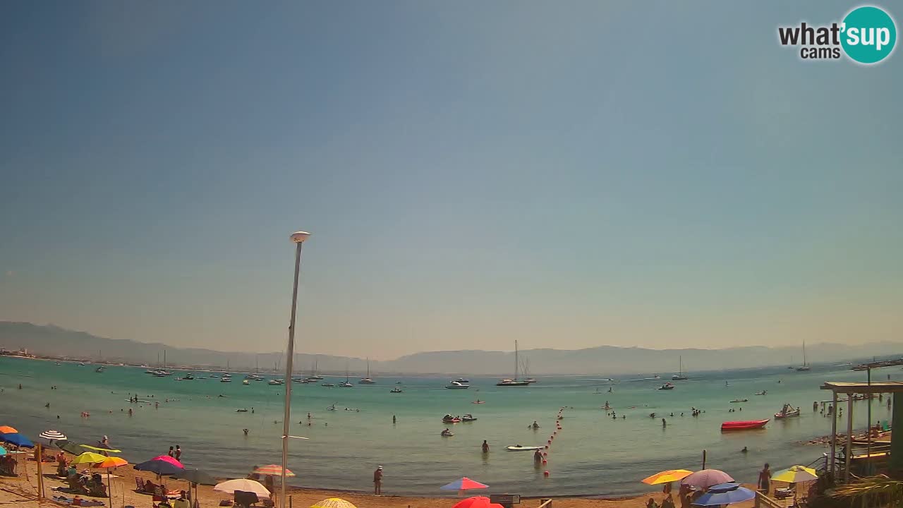 Webcam Cagliari Windsurf Club – Plage du Poetto en direct
