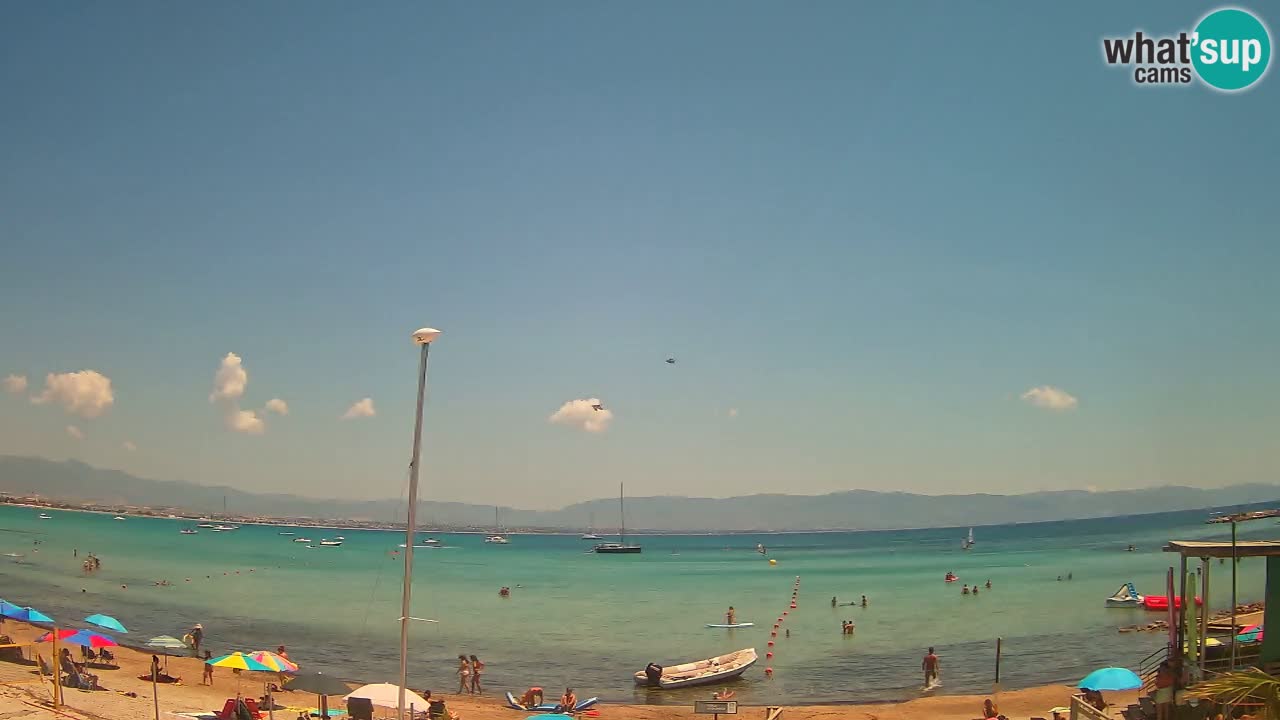 Webcam Cagliari Windsurf Club – Plage du Poetto en direct
