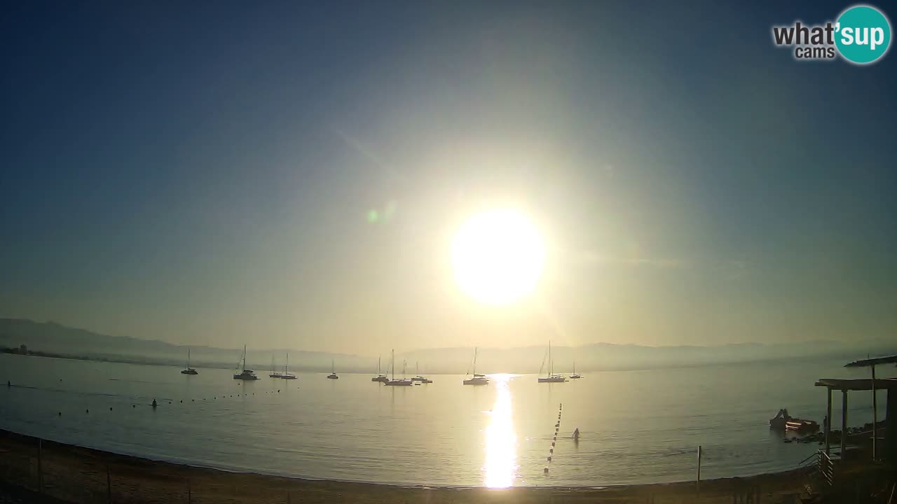 Webcam Cagliari Windsurf Club – Playa del Poetto en directo