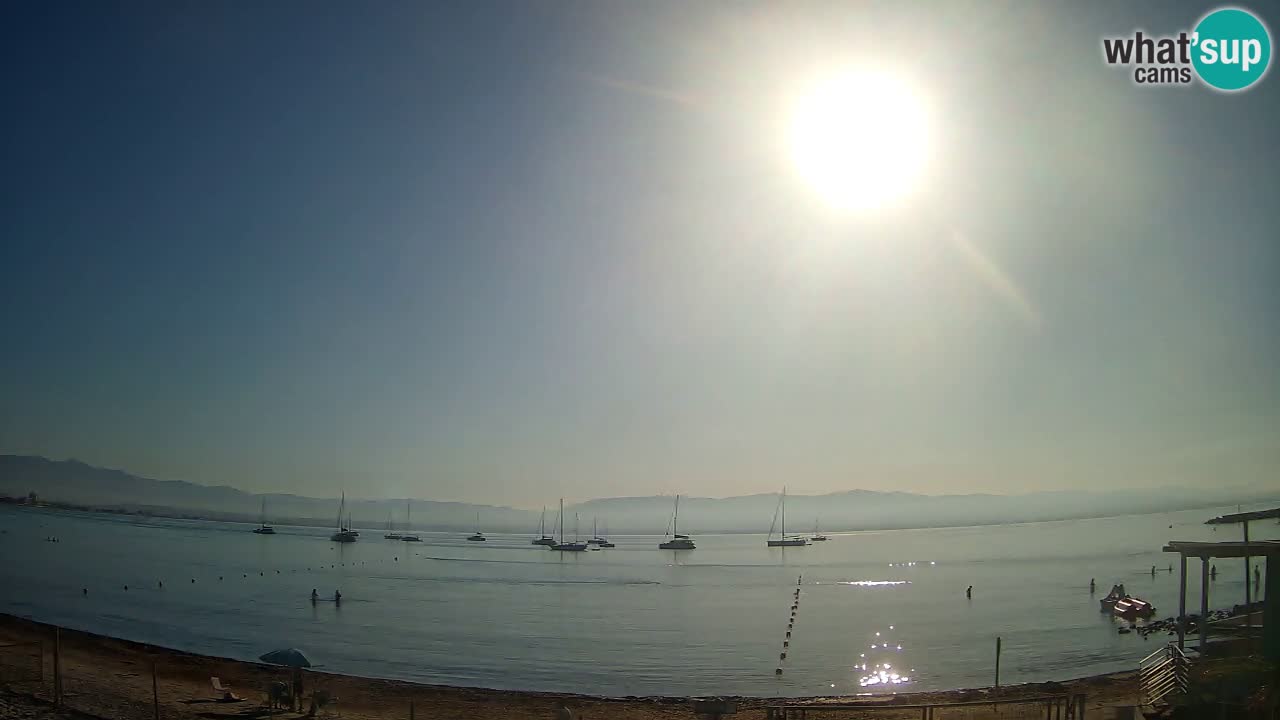 Webcam Cagliari Windsurf Club – Playa del Poetto en directo