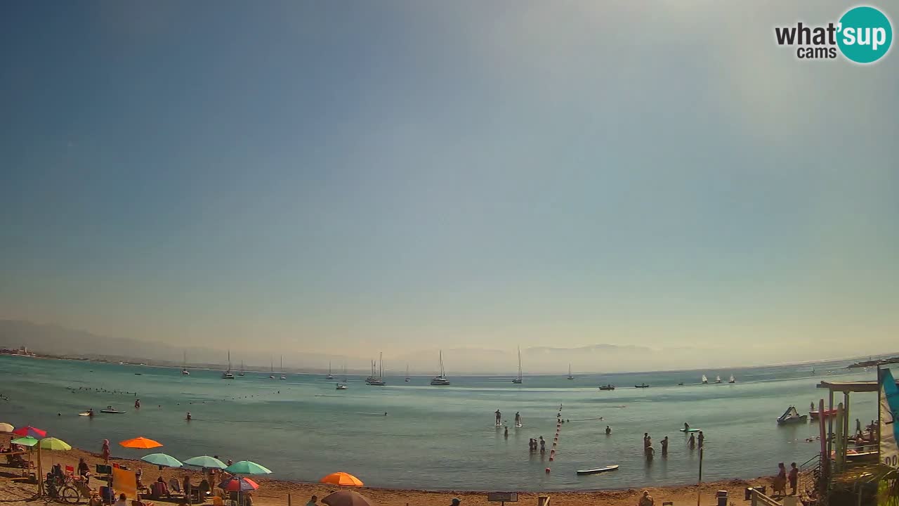 Web kamera Cagliari Windsurf Club – Poetto plaža uživo