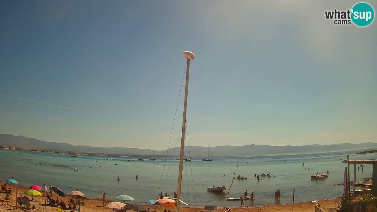Web kamera Cagliari Windsurf Club – Poetto plaža uživo