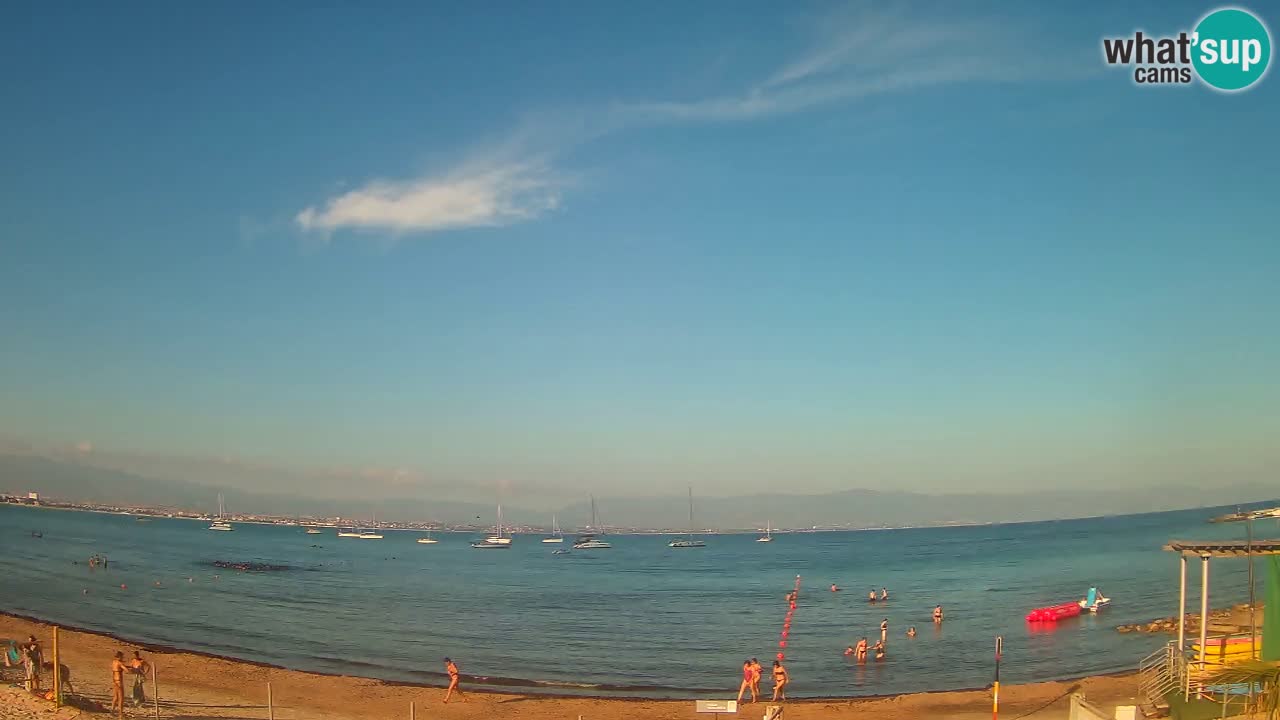 Web kamera Cagliari Windsurf Club – Poetto plaža uživo