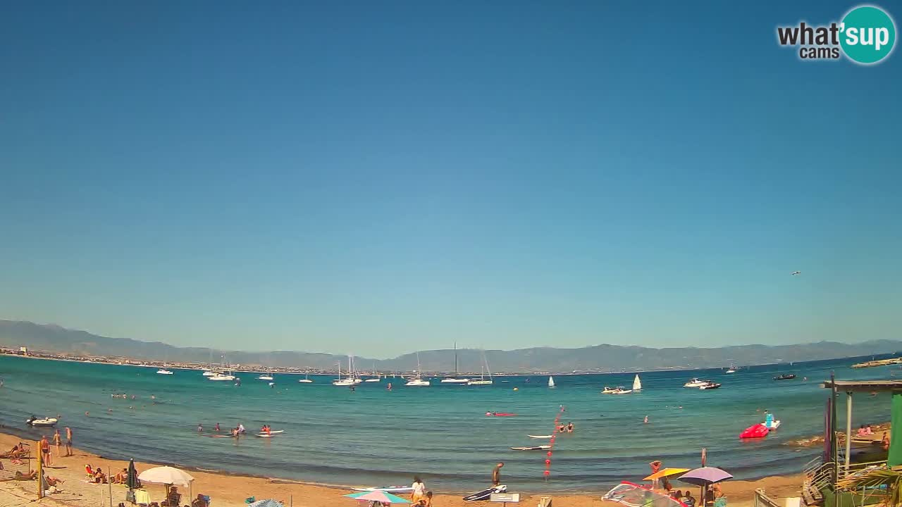Webcam Cagliari Windsurf Club – Spiaggia del Poetto in diretta