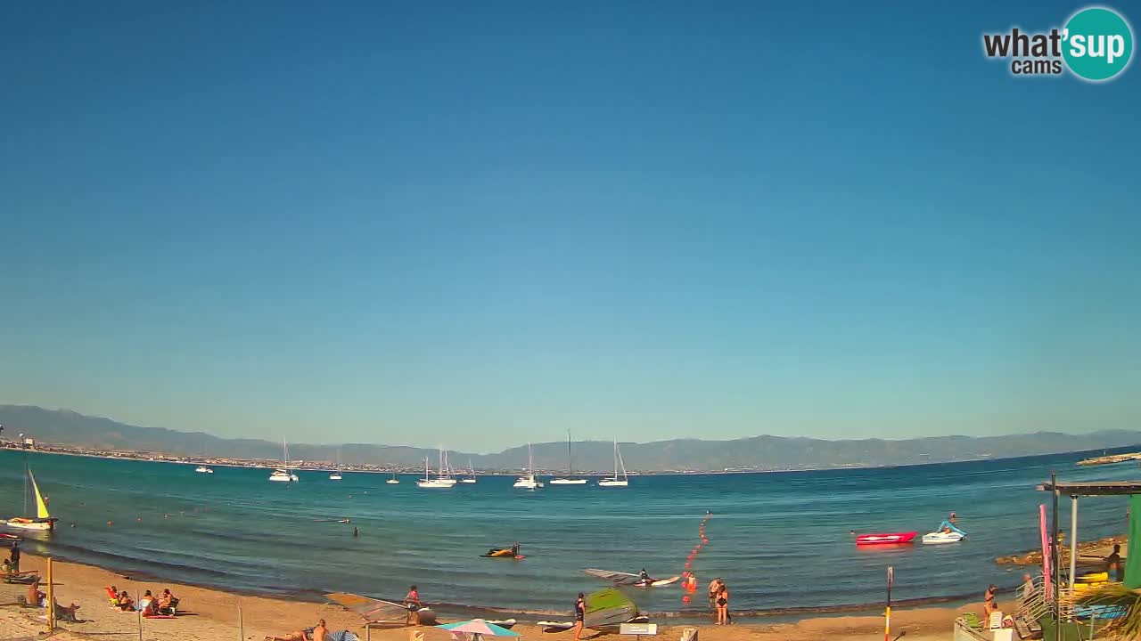 Webcam Cagliari Windsurf Club – Spiaggia del Poetto in diretta