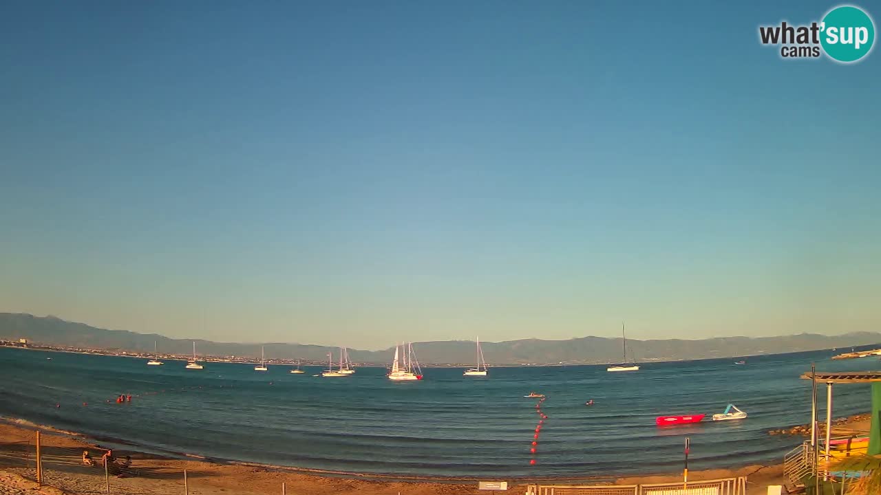 Webcam Cagliari Windsurf Club – Plage du Poetto en direct